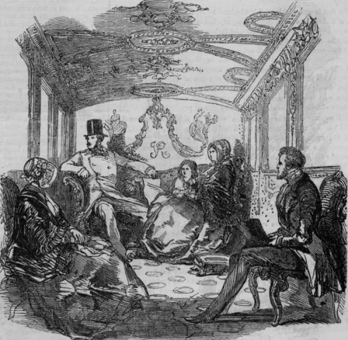 Framed Print : Royal Coach / Ireland 1847 Framed Print : Royal Coach / Ireland 1847
