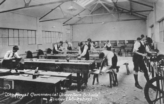 Framed Print : Royal Commercial Travellers Schools, Pinner - Workshop Framed Print : Royal Commercial Travellers Schools, Pinner - Workshop