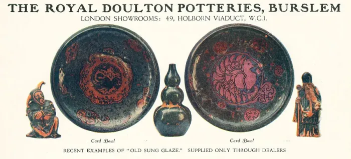 Framed Print : Royal Doulton Potteries Advertisement Framed Print : Royal Doulton Potteries Advertisement