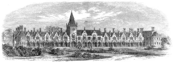 Framed Print : Royal Dramatic College, Surrey, 1866 Framed Print : Royal Dramatic College, Surrey, 1866