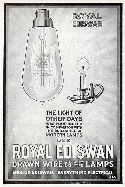 Royal Ediswan, Edison and Swan United Electric Light Company 1919