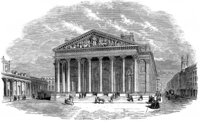 Framed Print : The Royal Exchange, London, 1844 Framed Print : The Royal Exchange, London, 1844