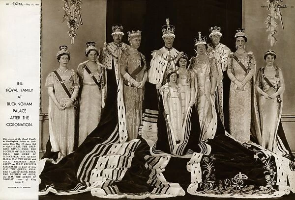 New 5x7 Photo Coronation of King George VI and Queen Elizabeth Royal Family 