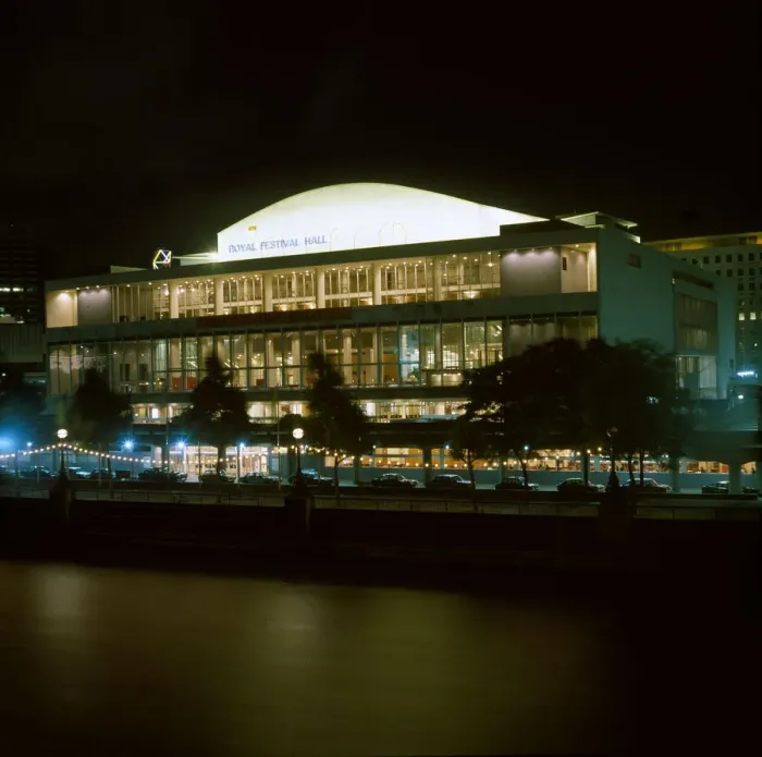 Framed Print : The Royal Festival Hall at Night - front Framed Print : The Royal Festival Hall at Night - front