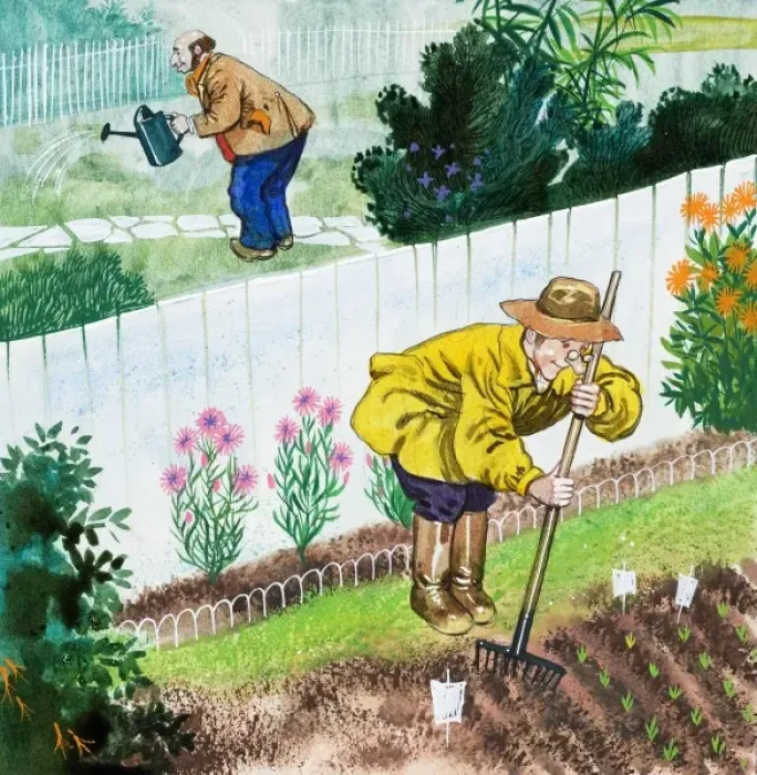 Framed Print : The Royal Gardeners Framed Print : The Royal Gardeners