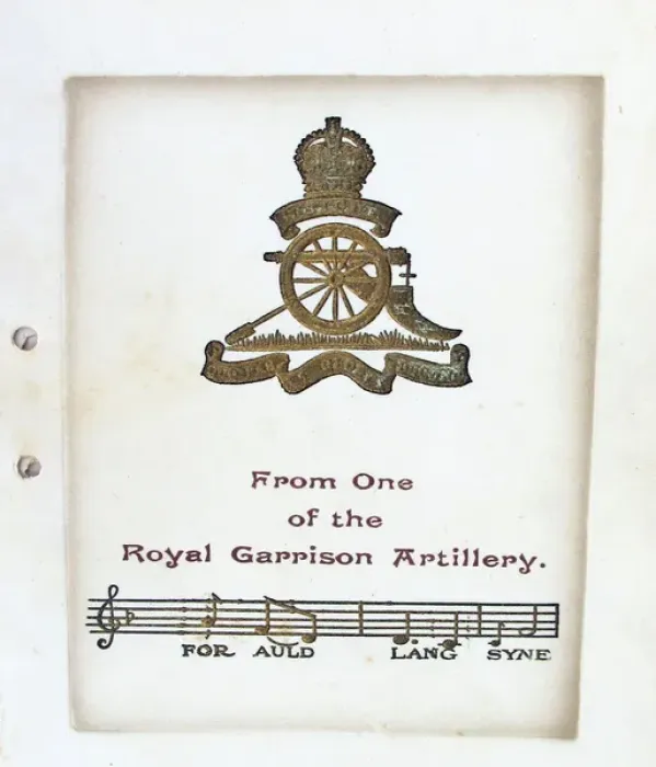 Framed Print : Royal Garrison Artillery Christmas card Framed Print : Royal Garrison Artillery Christmas card