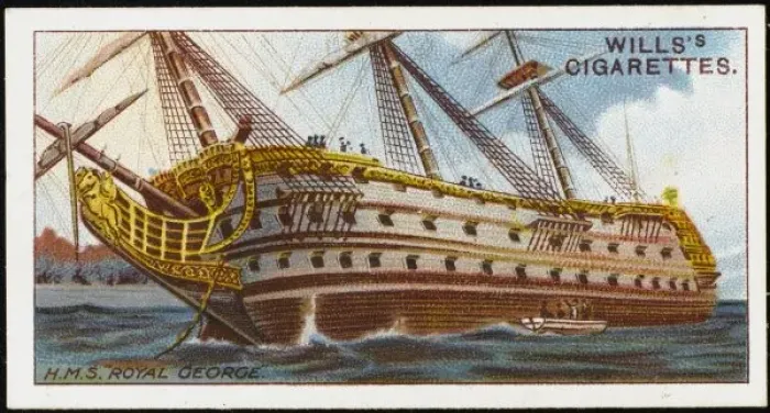 Framed Print : Royal George Sinks 1782 Framed Print : Royal George Sinks 1782