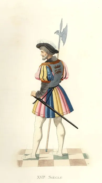 Framed Print : Royal Guard to King Francis I, France. 16th century Framed Print : Royal Guard to King Francis I, France. 16th century