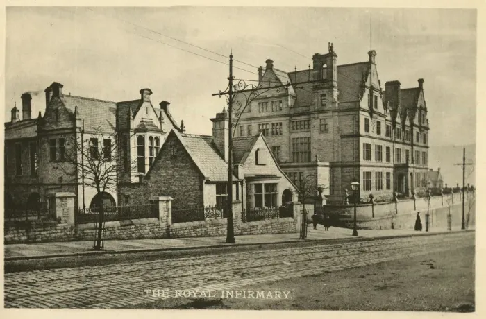 Framed Print : The Royal Infirmary, Halifax, Yorkshire Framed Print : The Royal Infirmary, Halifax, Yorkshire