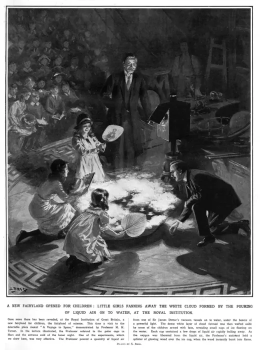 Framed Print : Royal Institution Christmas Lecture - H H Turner Framed Print : Royal Institution Christmas Lecture - H H Turner