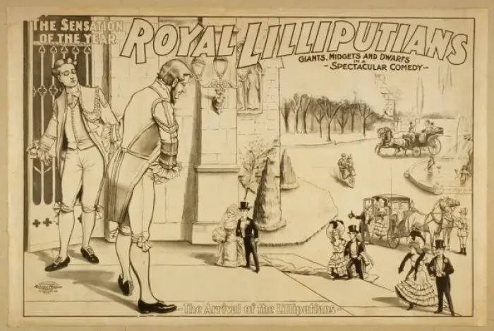 Framed Print : Royal Lilliputians, the sensation of the year giants, midget Framed Print : Royal Lilliputians, the sensation of the year giants, midget