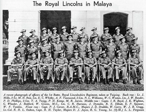 The Royal Lincolns in Malaya
