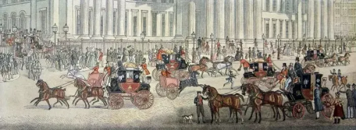 Framed Print : Royal Mail departure from the General Post Office Framed Print : Royal Mail departure from the General Post Office