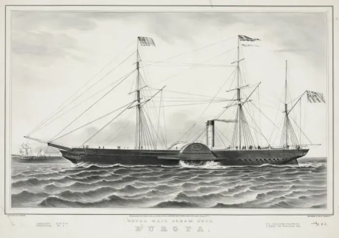 Framed Print : Royal mail steam ship, Europe Framed Print : Royal mail steam ship, Europe