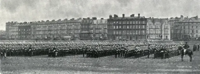 Framed Print : Royal Marine Light Infantry Inspection, Southsea, Hampshire Framed Print : Royal Marine Light Infantry Inspection, Southsea, Hampshire