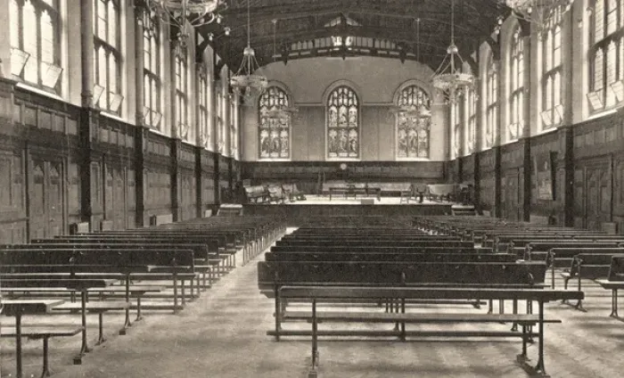 Framed Print : Royal Masonic Institute for Boys, Bushey - Assembly Hall