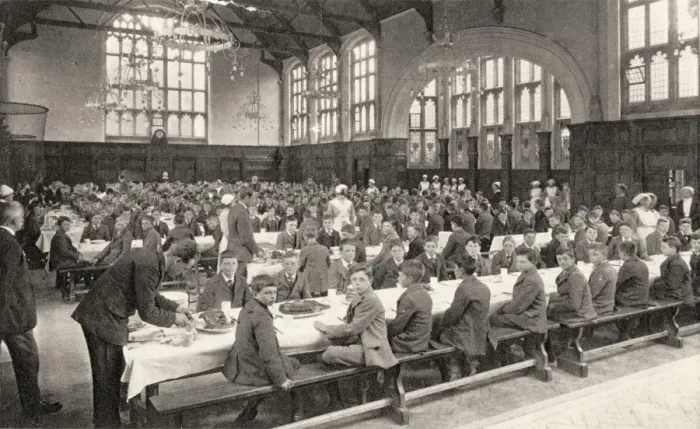 Framed Print : Royal Masonic Institute for Boys, Bushey - Dining Hall Framed Print : Royal Masonic Institute for Boys, Bushey - Dining Hall