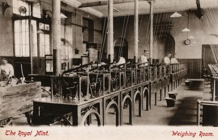 Framed Print : The Royal Mint - Weighing Room