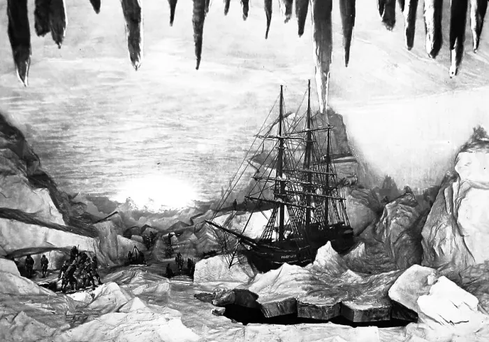 Framed Print : Royal Naval Exhibition 1891 - Interior of the Iceberg Framed Print : Royal Naval Exhibition 1891 - Interior of the Iceberg