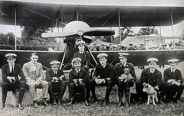Royal Navy air crew, RNAS or RFC, early 1900s