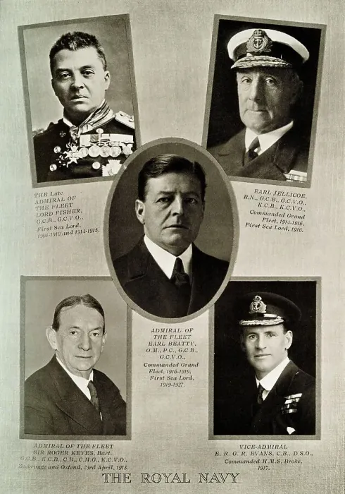 Framed Print : Royal Navy leaders during the reign of King George V Framed Print : Royal Navy leaders during the reign of King George V