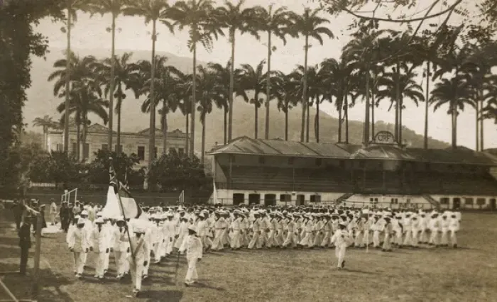 Framed Print : Royal Navy personnel in Rio de Janeiro, Brazil Framed Print : Royal Navy personnel in Rio de Janeiro, Brazil