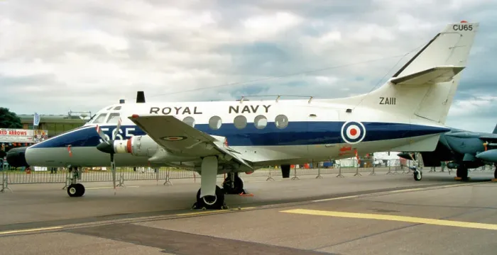 Framed Print : Royal Navy - Scottish Aviation Jetstream T. 2 ZA111 / 65 (msn 211 P / N 10, ex 9Q-CTC, base code CU'), of 750 Naval Air Squadron, based at RNAS Culdrose. Date: circa 1995 Framed Print : Royal Navy - Scottish Aviation Jetstream T. 2 ZA111 / 65 (msn 211 P / N 10, ex 9Q-CTC, base code CU'), of 750 Naval Air Squadron, based at RNAS Culdrose. Date: circa 1995