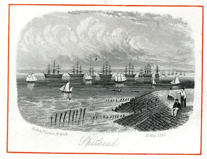 Framed Print : Royal Navy ships off Spithead, Hampshire Framed Print : Royal Navy ships off Spithead, Hampshire