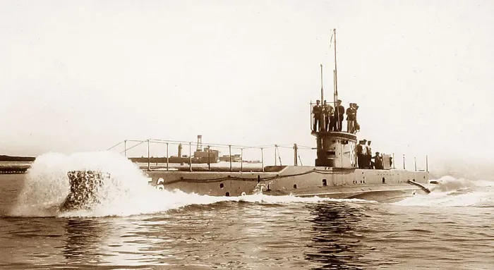Framed Print : Royal Navy Submarine E class E6 Framed Print : Royal Navy Submarine E class E6