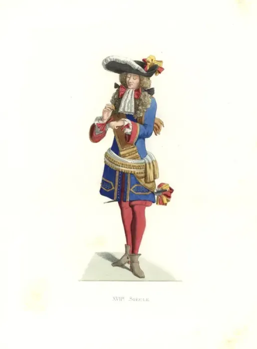 Framed Print : Royal officer, France, 17th century Framed Print : Royal officer, France, 17th century