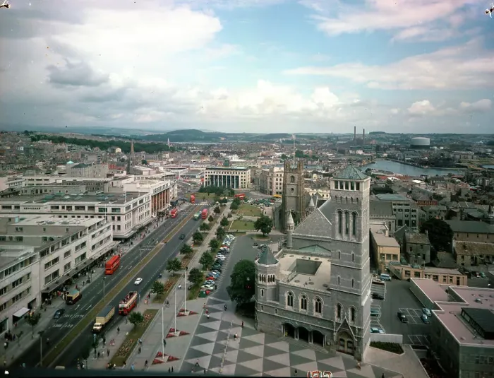 Framed Print : Royal Parade from Civic Centre, Plymouth Framed Print : Royal Parade from Civic Centre, Plymouth