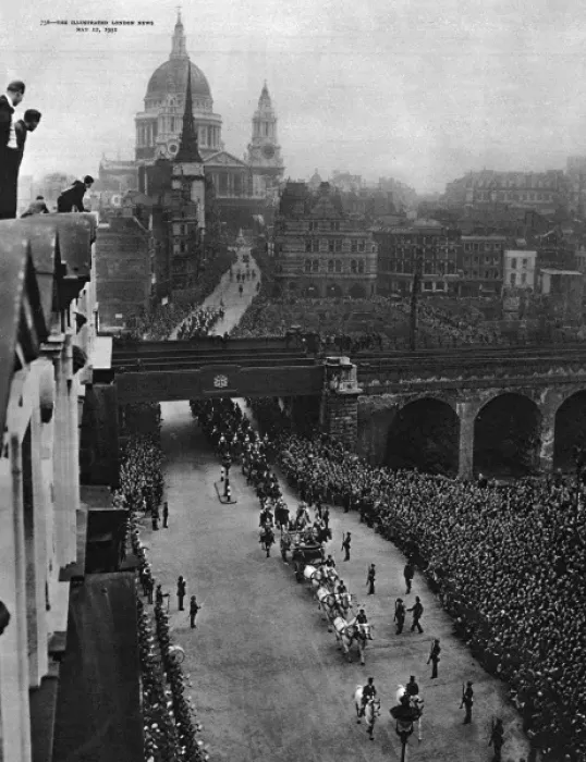 Framed Print : Royal procession leaving St Pauls Cathedral, London Framed Print : Royal procession leaving St Pauls Cathedral, London