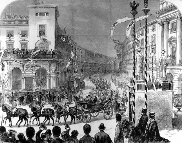 Framed Print : Royal Procession in Regent Street, London, 1874 Framed Print : Royal Procession in Regent Street, London, 1874