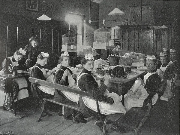 Royal Seamen and Marines Orphan Home, Portsmouth - Sewing