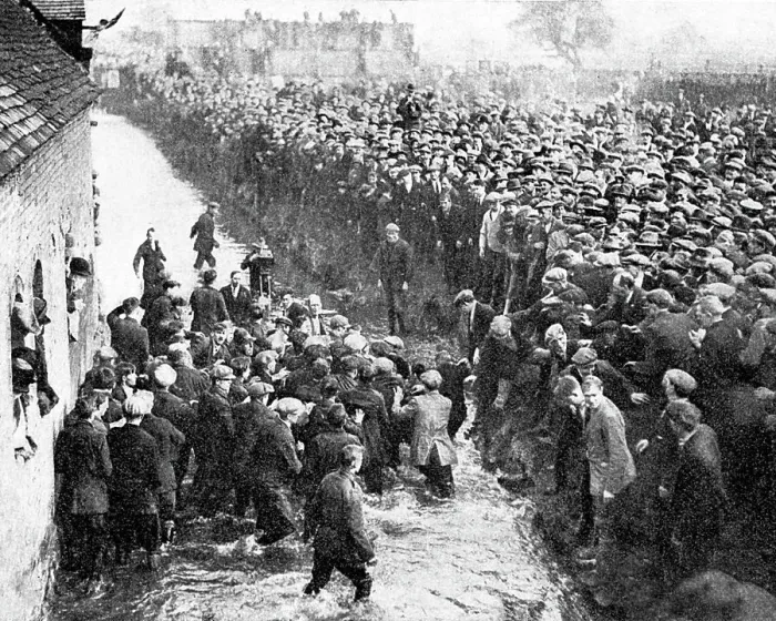 Framed Print : Royal Shrovetide Football Game, Ashbourne, Derbyshire Framed Print : Royal Shrovetide Football Game, Ashbourne, Derbyshire