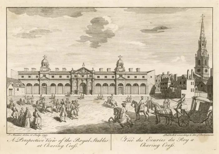 Framed Print : Royal Stables 1747 Framed Print : Royal Stables 1747