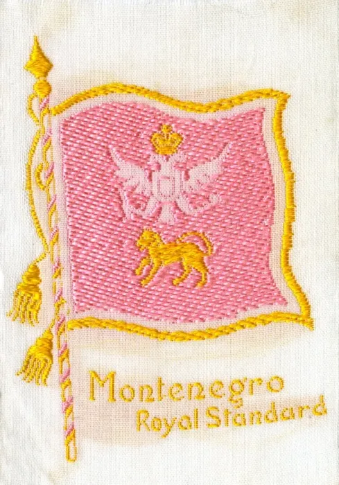 Framed Print : The Royal Standard of Montenegro - Silk backing Framed Print : The Royal Standard of Montenegro - Silk backing