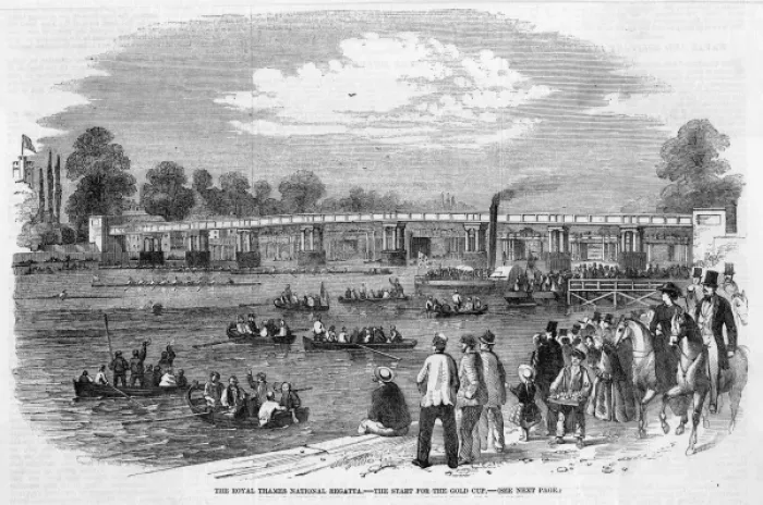 Framed Print : Royal Thames National Regatta, Putney, London Framed Print : Royal Thames National Regatta, Putney, London