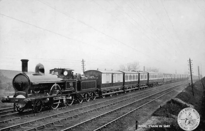 Framed Print : Royal Train Lnwr 1887 Framed Print : Royal Train Lnwr 1887