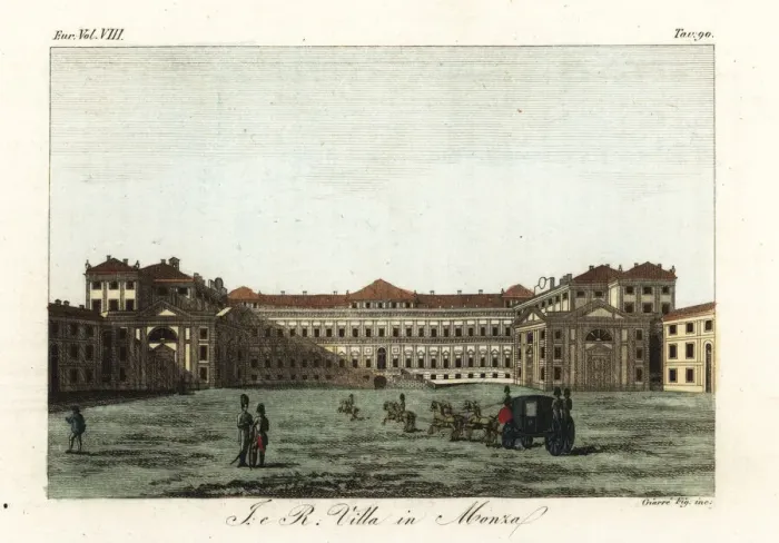 Framed Print : Royal Villa, Monza, Italy, 1780 Framed Print : Royal Villa, Monza, Italy, 1780