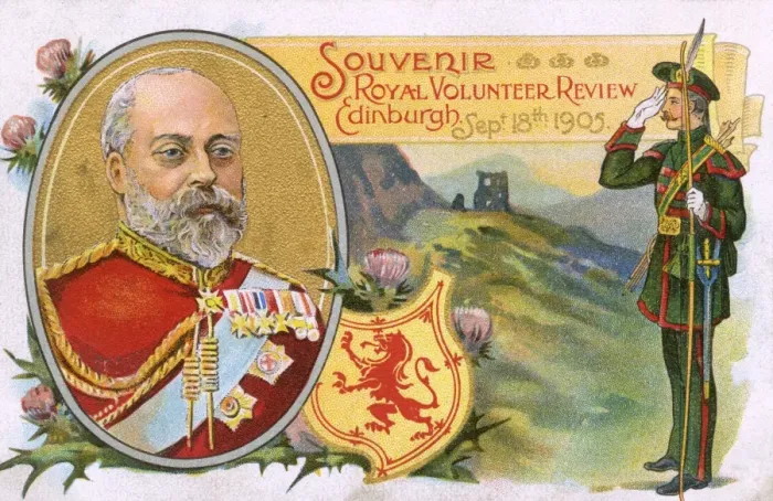 Framed Print : Royal Volunteer Review, Edinburgh - King Edward VII Framed Print : Royal Volunteer Review, Edinburgh - King Edward VII