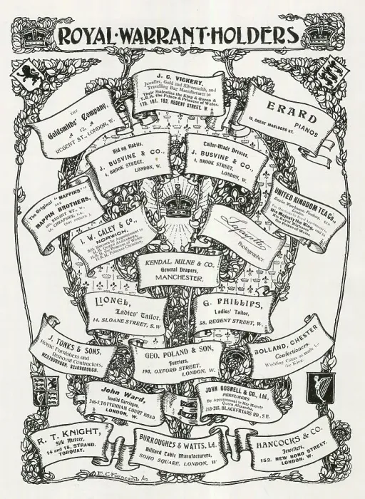 Framed Print : Royal Warrant Holders