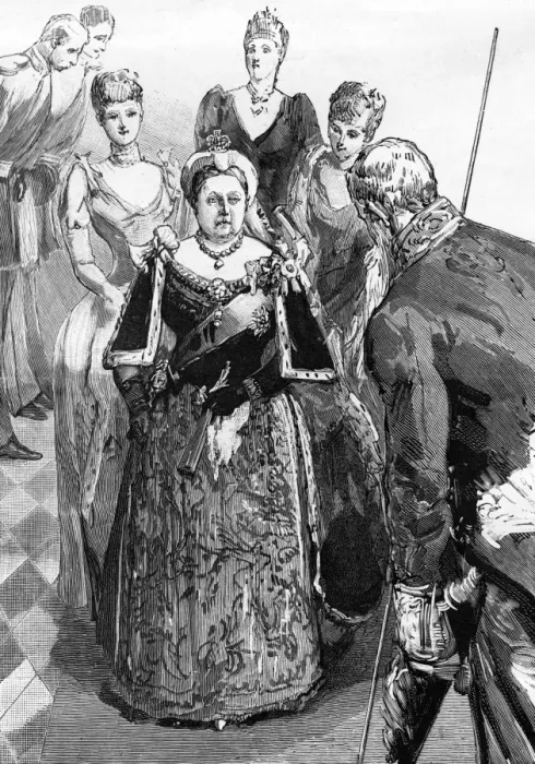 Framed Print : Royal Wedding 1891 - Arrival of Queen Victoria Framed Print : Royal Wedding 1891 - Arrival of Queen Victoria