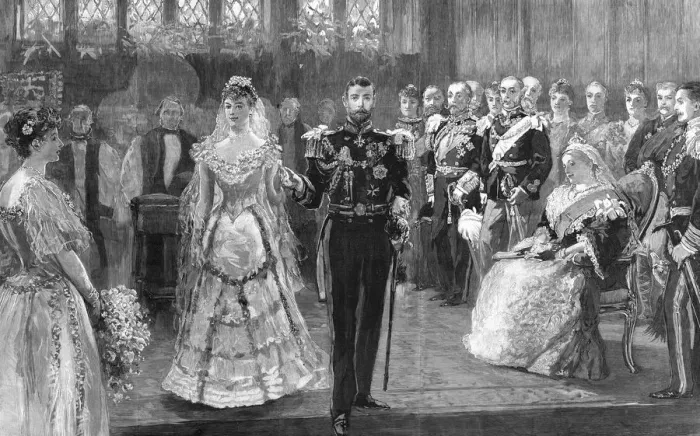 Framed Print : Royal wedding 1893 - the ceremony Framed Print : Royal wedding 1893 - the ceremony
