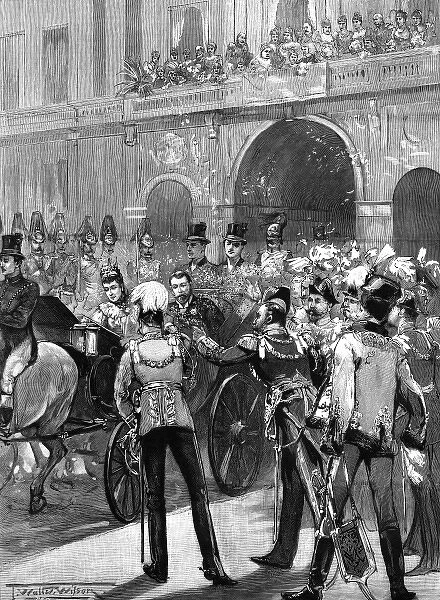 Royal wedding 1893 - the departure