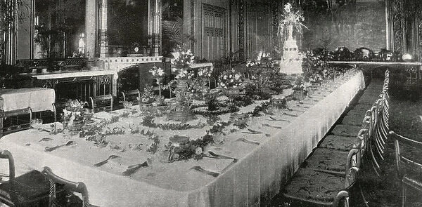 Royal Wedding 1904 -- Albany and Teck wedding meal