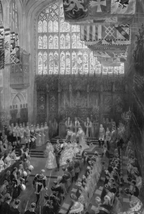 Framed Print : Royal Wedding 1904 - St. Georges Chapel, Windsor Framed Print : Royal Wedding 1904 - St. Georges Chapel, Windsor