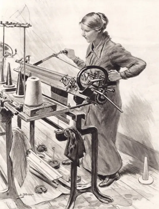 Framed Print : Royal Wedding 1919 -- Blind Trousseau Worker Framed Print : Royal Wedding 1919 -- Blind Trousseau Worker