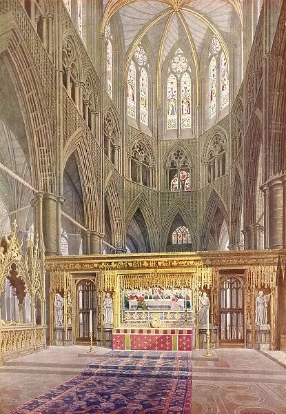 Royal Wedding 1923 - the altar at the Abbey