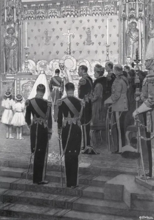 Framed Print : Royal Wedding 1934 - The Glow of the Golden Altar Framed Print : Royal Wedding 1934 - The Glow of the Golden Altar